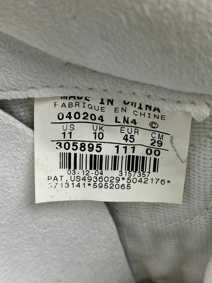 【中古品】【メンズ】 NIKE ナイキ HTM AIR FORCE 1 305895-111 エアフォースワン スニーカー 靴 160-260515-yn-01-min サイズ：29.0cm US11 カラー：WHITE/WHITE-NEUTRAL GREY 万代Net店