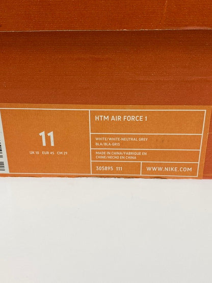 【中古品】【メンズ】 NIKE ナイキ HTM AIR FORCE 1 305895-111 エアフォースワン スニーカー 靴 160-260515-yn-01-min サイズ：29.0cm US11 カラー：WHITE/WHITE-NEUTRAL GREY 万代Net店