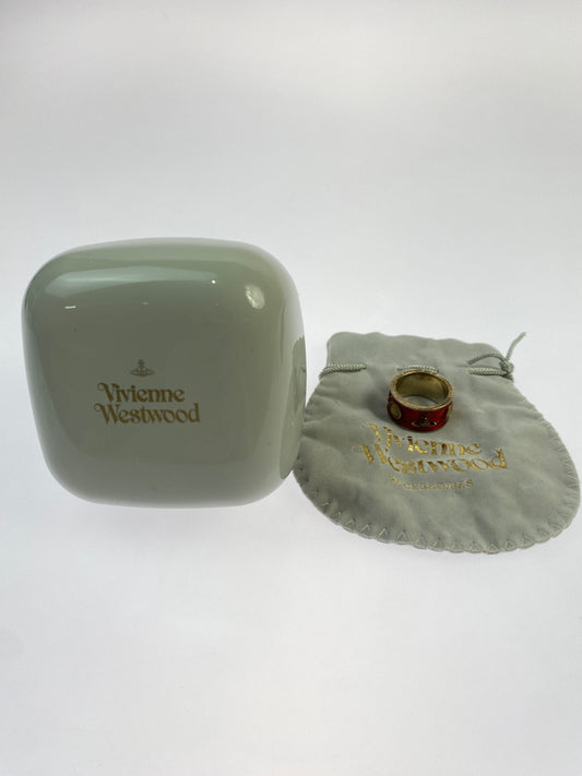 【中古品】【レディース】 Vivienne Westwood ヴィヴィアンウエストウッド KING RING キングリング アクセサリー 指輪 192-260523-kk-17-min カラー：レッド 14号 万代Net店