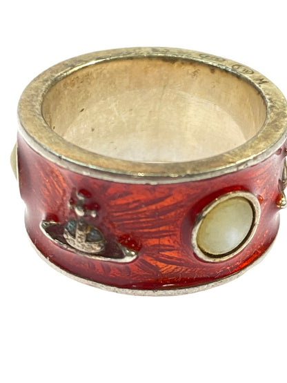 【中古品】【レディース】 Vivienne Westwood ヴィヴィアンウエストウッド KING RING キングリング アクセサリー 指輪 192-260523-kk-17-min カラー：レッド 14号 万代Net店
