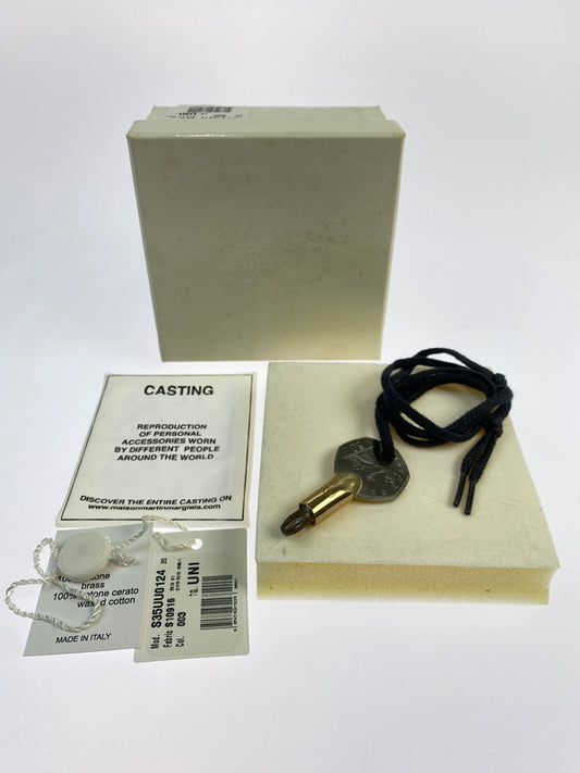 【中古品】【メンズ】 Maison Martin Margiela メゾンマルタンマルジェラ 50ペンスコイン ネックレス S35UU0124 S10916 アクセサリー 192-260523-kk-19-min カラー：シルバー 万代Net店