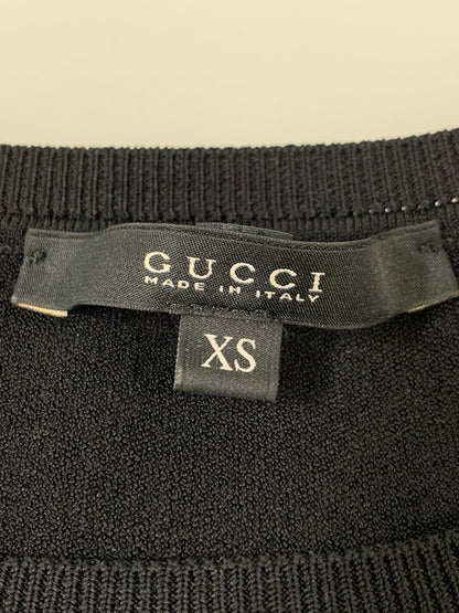 【中古品】【レディース】 GUCCI グッチ スカートスーツ トップス 347804 X7087 半袖 レディース トップス 168-260710-em-18-min サイズ：XS カラー：ブラック 万代Net店