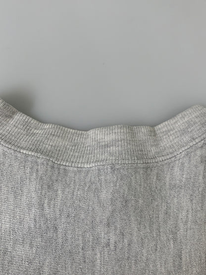 【中古品】【メンズ】 CHAMPION チャンピオン REVERSE WEAVE 90S USA製 ”GREEN BAY PACKERS” LS SWEAT SHIRT リバースウィーブ 90年代 アメリカ製 長袖 スウェット シャツ プリント トレーナー 146-260518-em-23-min サイズ：L カラー：ライトグレー 万代Net店