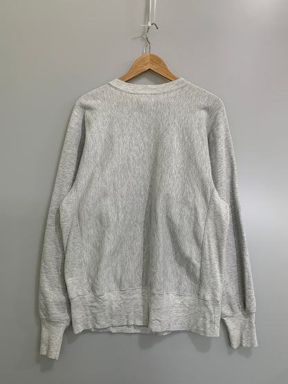 【中古品】【メンズ】 CHAMPION チャンピオン REVERSE WEAVE 90S USA製 ”GREEN BAY PACKERS” LS SWEAT SHIRT リバースウィーブ 90年代 アメリカ製 長袖 スウェット シャツ プリント トレーナー 146-260518-em-23-min サイズ：L カラー：ライトグレー 万代Net店