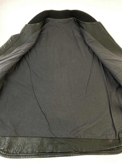 【中古品】【メンズ】 URU ウル ZIP-UP COW LEATHER VEST 21SCL01GD ジップアップ カウレザー ベスト トップス 140-260527-yn-24-min サイズ：F カラー：ブラック 万代Net店