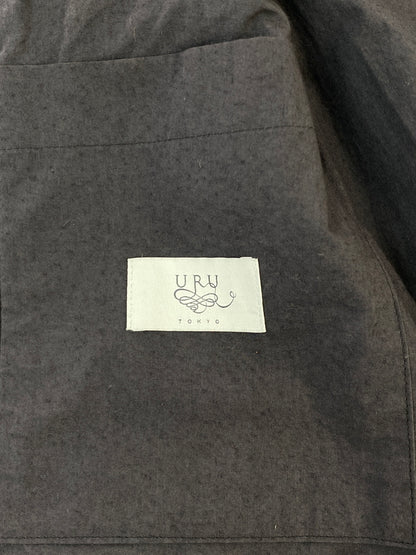 【中古品】【メンズ】 URU ウル ZIP-UP COW LEATHER VEST 21SCL01GD ジップアップ カウレザー ベスト トップス 140-260527-yn-24-min サイズ：F カラー：ブラック 万代Net店
