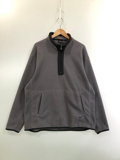 【中古品】【メンズ】 NIKE ナイキ 00’s HALF ZIP FLEECE JACKET ハーフジップ フリースジャケット トップス 146-260519-yn-22-min サイズ：XL カラー：グレー 万代Net店
