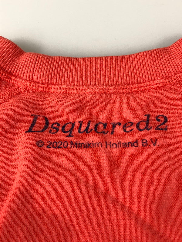 【中古品】【メンズ】 DSQUARED2 ディースクエアード × LOVE IS S71GU0405 SWEATSHIRT スウェット トレーナー 141-260520-AS-7-min サイズ：M カラー：コーラルピンク 万代Net店