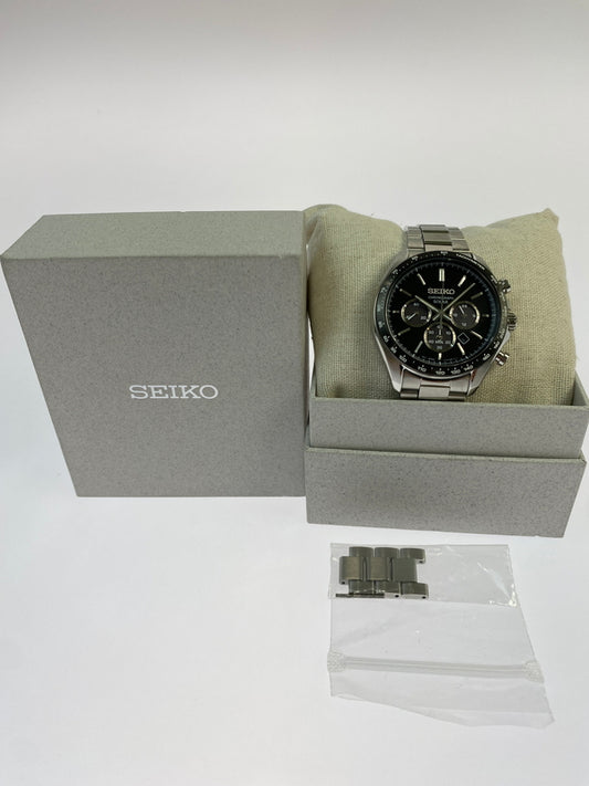 【中古品】【メンズ】 SEIKO セイコー セイコーセレクション Ｓシリーズ メンズソーラー クロノグラフ 腕時計 V175 -0FA0 メンズ ウォチ 197-260521-em-78-min カラー：シルバー 万代Net店