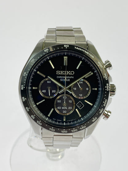 【中古品】【メンズ】 SEIKO セイコー セイコーセレクション Ｓシリーズ メンズソーラー クロノグラフ 腕時計 V175 -0FA0 メンズ ウォチ 197-260521-em-78-min カラー：シルバー 万代Net店
