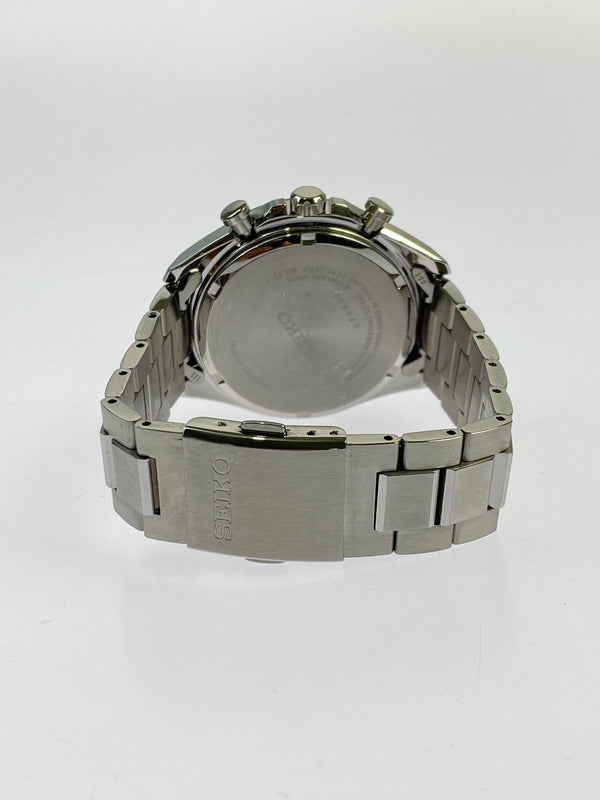 【中古品】【メンズ】 SEIKO セイコー セイコーセレクション Ｓシリーズ メンズソーラー クロノグラフ 腕時計 V175 -0FA0 メンズ ウォチ 197-260521-em-78-min カラー：シルバー 万代Net店