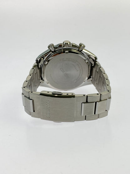 【中古品】【メンズ】 SEIKO セイコー セイコーセレクション Ｓシリーズ メンズソーラー クロノグラフ 腕時計 V175 -0FA0 メンズ ウォチ 197-260521-em-78-min カラー：シルバー 万代Net店