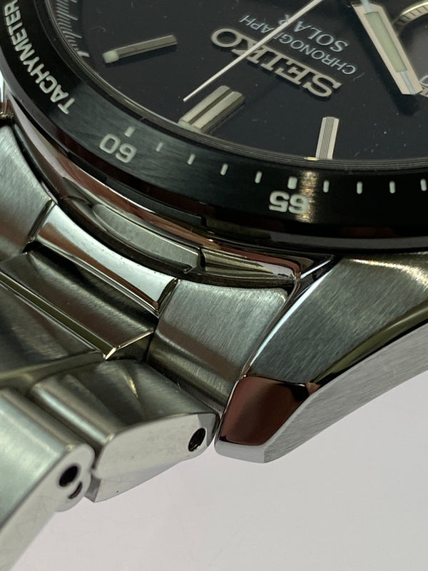 【中古品】【メンズ】 SEIKO セイコー セイコーセレクション Ｓシリーズ メンズソーラー クロノグラフ 腕時計 V175 -0FA0 メンズ ウォチ 197-260521-em-78-min カラー：シルバー 万代Net店