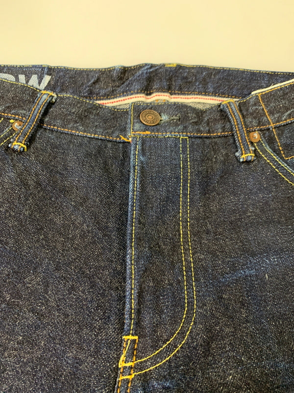 【中古品】【メンズ】 VISVIM ビズビム 20AW SOCIAL SCULPTURE 16 RAW DENIM PANTS 0120205005023 ソーシャル スカルプチャー シックスティーン ロウ デニムパンツ 153-260530-KS-37-min サイズ：W34 L28 カラー：インディゴブルー 万代Net店