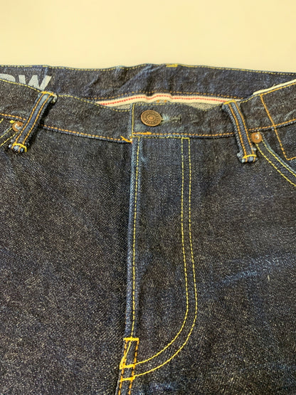 【中古品】【メンズ】 VISVIM ビズビム 20AW SOCIAL SCULPTURE 16 RAW DENIM PANTS 0120205005023 ソーシャル スカルプチャー シックスティーン ロウ デニムパンツ 153-260530-KS-37-min サイズ：W34 L28 カラー：インディゴブルー 万代Net店