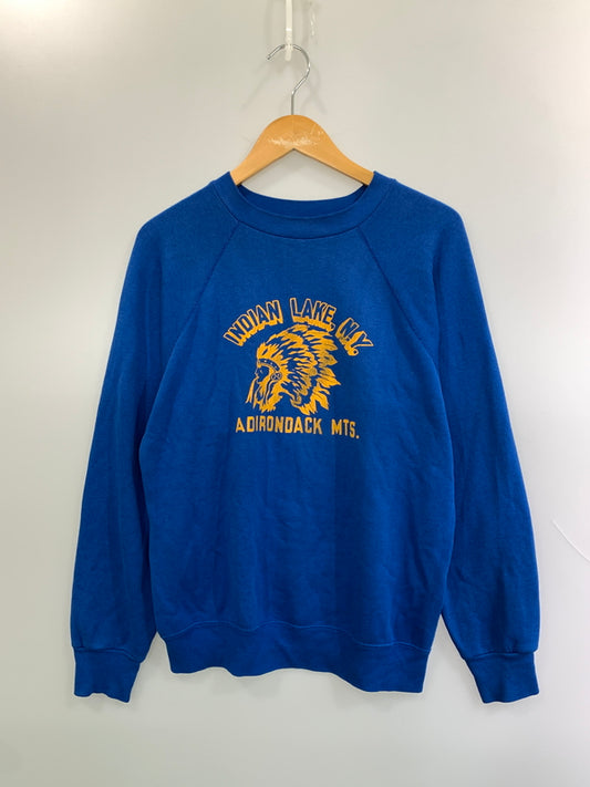 【現状渡し品】【メンズ】 TULTEX タルテックス 80S USA製 SWEAT SHIRT スウェット トレーナー ヴィンテージ 146-260520-AS-44-min サイズ：M カラー：ブルー 万代Net店