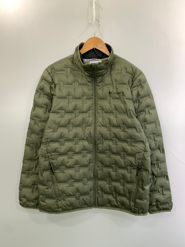 【中古品】【メンズ】 COLUMBIA コロンビア WE8412 DELTA RIDGE DOWN JACKET ダウンジャケット アウター 144-260520-AS-47-min サイズ：L カラー：グリーン 万代Net店