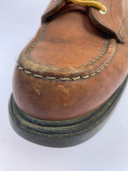 【現状渡し品】【メンズ/レディース】 RED WING レッドウィング 刺繍羽タグ SUPER SOLE MOC TOE WORK BOOTS 靴 シューズ ブーツ 164-260531-AS-78-min サイズ：7 1/2 カラー：ブラウン 万代Net店