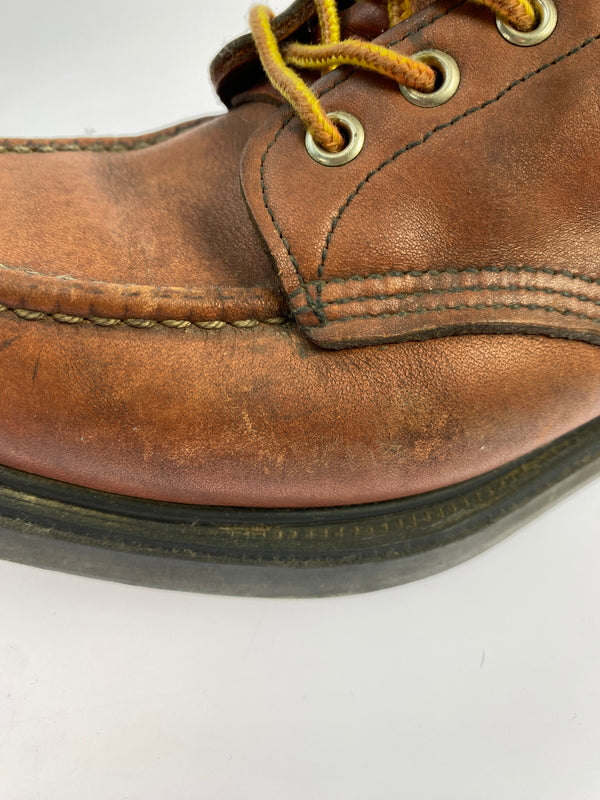 【現状渡し品】【メンズ/レディース】 RED WING レッドウィング 刺繍羽タグ SUPER SOLE MOC TOE WORK BOOTS 靴 シューズ ブーツ 164-260531-AS-78-min サイズ：7 1/2 カラー：ブラウン 万代Net店