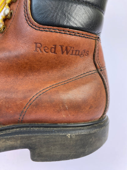 【現状渡し品】【メンズ/レディース】 RED WING レッドウィング 刺繍羽タグ SUPER SOLE MOC TOE WORK BOOTS 靴 シューズ ブーツ 164-260531-AS-78-min サイズ：7 1/2 カラー：ブラウン 万代Net店