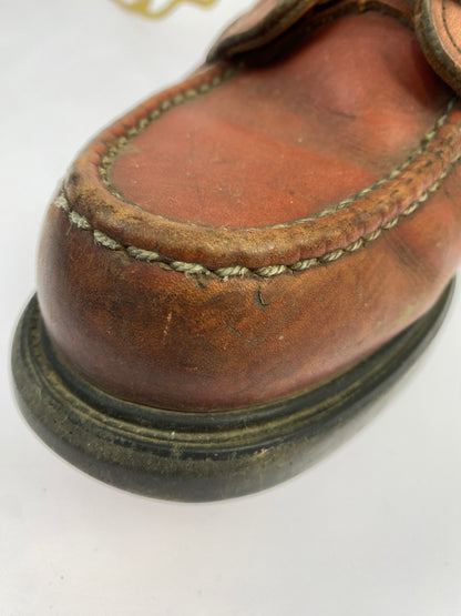【現状渡し品】【メンズ/レディース】 RED WING レッドウィング 刺繍羽タグ SUPER SOLE MOC TOE WORK BOOTS 靴 シューズ ブーツ 164-260531-AS-78-min サイズ：7 1/2 カラー：ブラウン 万代Net店