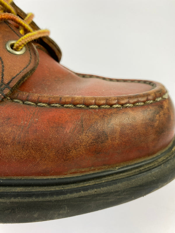 【現状渡し品】【メンズ/レディース】 RED WING レッドウィング 刺繍羽タグ SUPER SOLE MOC TOE WORK BOOTS 靴 シューズ ブーツ 164-260531-AS-78-min サイズ：7 1/2 カラー：ブラウン 万代Net店