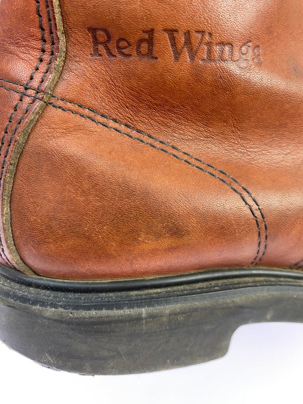 【現状渡し品】【メンズ/レディース】 RED WING レッドウィング 刺繍羽タグ SUPER SOLE MOC TOE WORK BOOTS 靴 シューズ ブーツ 164-260531-AS-78-min サイズ：7 1/2 カラー：ブラウン 万代Net店