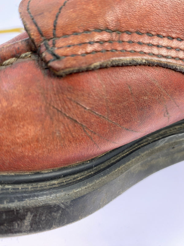 【現状渡し品】【メンズ/レディース】 RED WING レッドウィング 刺繍羽タグ SUPER SOLE MOC TOE WORK BOOTS 靴 シューズ ブーツ 164-260531-AS-78-min サイズ：7 1/2 カラー：ブラウン 万代Net店