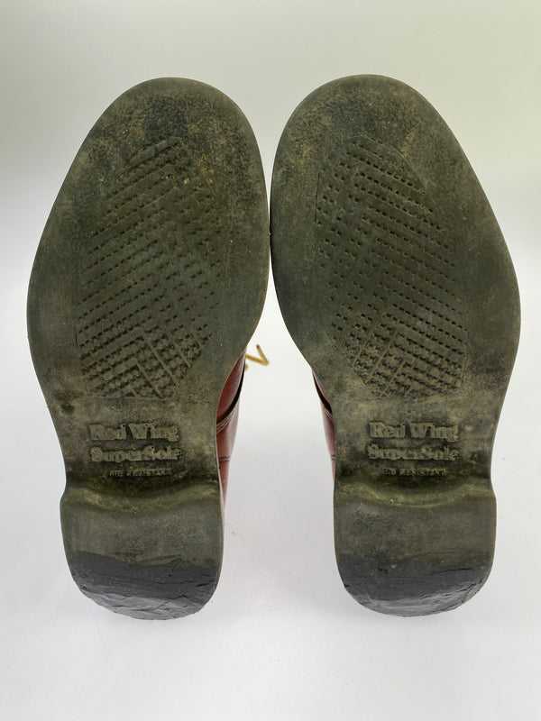 【現状渡し品】【メンズ/レディース】 RED WING レッドウィング 刺繍羽タグ SUPER SOLE MOC TOE WORK BOOTS 靴 シューズ ブーツ 164-260531-AS-78-min サイズ：7 1/2 カラー：ブラウン 万代Net店