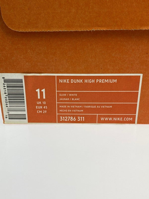 【中古美品】【メンズ】 DUNK HIGH PREMIUM 312786-311 ナイキ ダンク ハイ プレミアム スニーカー 靴 160-260516-jt-03-min サイズ：US 11　29.0cm カラー：GLOW/WHITE 万代Net店