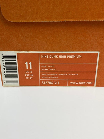 【中古美品】【メンズ】 DUNK HIGH PREMIUM 312786-311 ナイキ ダンク ハイ プレミアム スニーカー 靴 160-260516-jt-03-min サイズ：US 11　29.0cm カラー：GLOW/WHITE 万代Net店