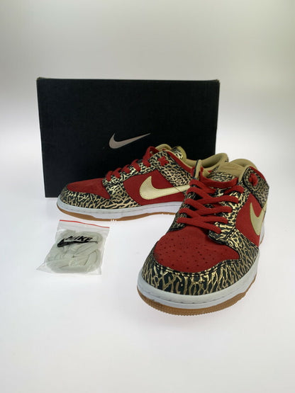 【中古品】【メンズ】 NIKE ID DUNK LOW 628307-991 ナイキ ダンク ロー スニーカー 靴 2013年製 ID 160-260516-jt-01-min サイズ：US 10 28.0cm カラー：レッド/ゴールド 万代Net店