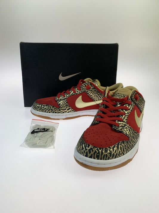【中古品】【メンズ】 NIKE ID DUNK LOW 628307-991 ナイキ ダンク ロー スニーカー 靴 2013年製 ID 160-260516-jt-01-min サイズ：US 10 28.0cm カラー：レッド/ゴールド 万代Net店