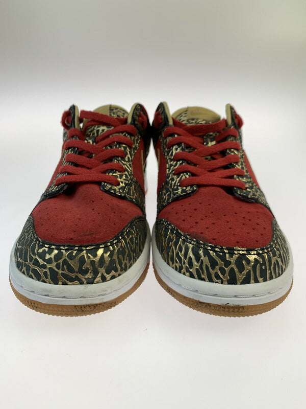 【中古品】【メンズ】 NIKE ID DUNK LOW 628307-991 ナイキ ダンク ロー スニーカー 靴 2013年製 ID 160-260516-jt-01-min サイズ：US 10 28.0cm カラー：レッド/ゴールド 万代Net店