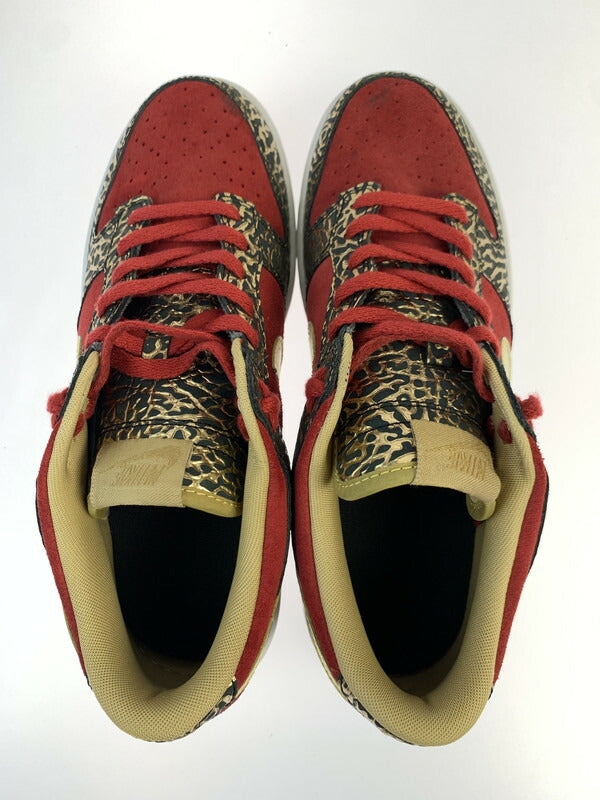 【中古品】【メンズ】 NIKE ID DUNK LOW 628307-991 ナイキ ダンク ロー スニーカー 靴 2013年製 ID 160-260516-jt-01-min サイズ：US 10 28.0cm カラー：レッド/ゴールド 万代Net店