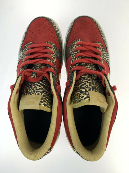 【中古品】【メンズ】 NIKE ID DUNK LOW 628307-991 ナイキ ダンク ロー スニーカー 靴 2013年製 ID 160-260516-jt-01-min サイズ：US 10 28.0cm カラー：レッド/ゴールド 万代Net店