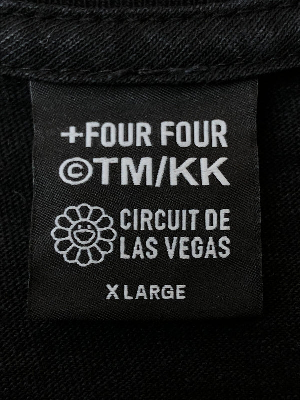 【中古品】【メンズ】 KAIKAI KIKI × +44 カイカイキキ プラスフォーティーフォー CIRCUIT DE LAS VEGAS TEE サーキット デ ラスベガス Tシャツ 半袖 メンズ トップス 142-260520-KS-10-min サイズ：XL カラー：ブラック 万代Net店