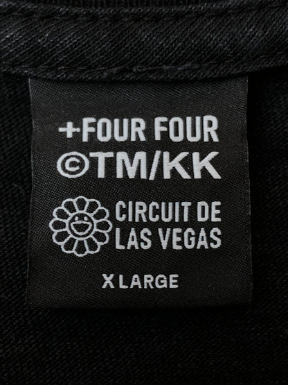 【中古品】【メンズ】 KAIKAI KIKI × +44 カイカイキキ プラスフォーティーフォー CIRCUIT DE LAS VEGAS TEE サーキット デ ラスベガス Tシャツ 半袖 メンズ トップス 142-260520-KS-10-min サイズ：XL カラー：ブラック 万代Net店