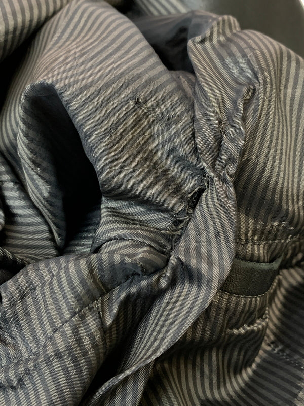 【現状渡し品】【メンズ】 SALVATORE FERRAGAMO サルヴァトーレフェラガモ イタリア製 REAL LEATHER COAT リアル レザー コート アウター 141-260526-jt-21-min サイズ：60 カラー：ブラック 万代Net店