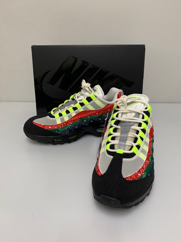 【中古品】【メンズ】 NIKE ナイキ AIR MAX 95 BIG BUBBLE SP PAISLEY BANDANA IQ0620-100 エアマックス95 ビッグバブル SP スニーカー メンズ シューズ 靴 160-260521-em-51-min サイズ：27.5cm カラー：ペイズリー/バンダナ 万代Net店