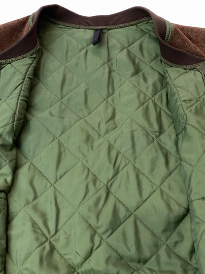 【現状渡し品】【メンズ】 BARBOUR バブアー ガンパッチ キルティングベスト アウター 144-260520-AS-41-min サイズ：L カラー：グリーン 万代Net店