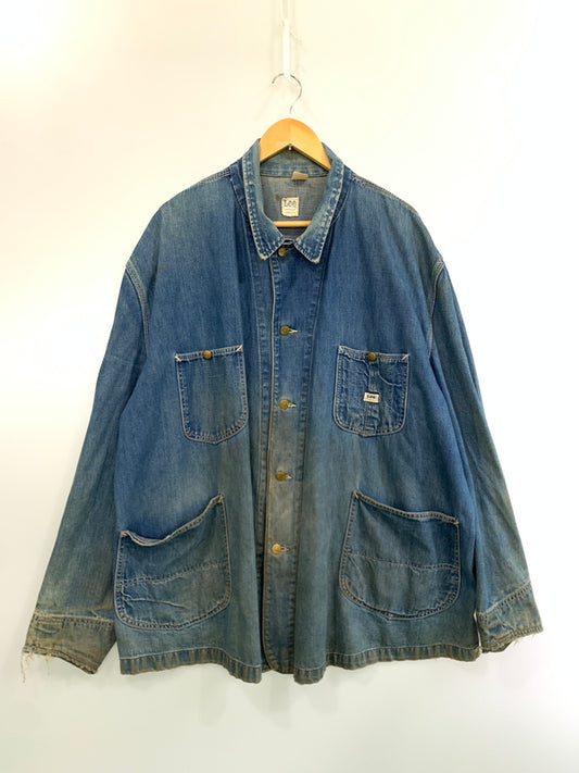 【現状渡し品】【メンズ】 LEE リー 70's 91-J DENIM COVERALL 70年代 デニムカバーオール ライトアウター 146-260529-yn-11-min サイズ：表記不明 下記参照 カラー：インディゴ 万代Net店