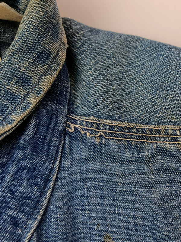 【現状渡し品】【メンズ】 LEE リー 70's 91-J DENIM COVERALL 70年代 デニムカバーオール ライトアウター 146-260529-yn-11-min サイズ：表記不明 下記参照 カラー：インディゴ 万代Net店