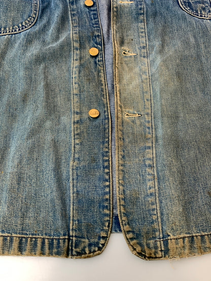 【現状渡し品】【メンズ】 LEE リー 70's 91-J DENIM COVERALL 70年代 デニムカバーオール ライトアウター 146-260529-yn-11-min サイズ：表記不明 下記参照 カラー：インディゴ 万代Net店