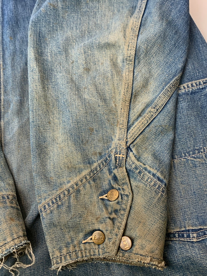 【現状渡し品】【メンズ】 LEE リー 70's 91-J DENIM COVERALL 70年代 デニムカバーオール ライトアウター 146-260529-yn-11-min サイズ：表記不明 下記参照 カラー：インディゴ 万代Net店