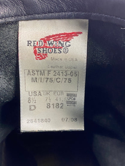 【現状渡し品】【メンズ】 RED WING レッドウィング 8782 エンジニアブーツ 靴 シューズ 164-260531-AS-76-min サイズ：8 1/2 カラー：ブラック 万代Net店