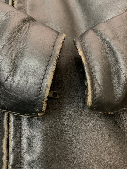 【中古品】【メンズ】 SCHOTT ショット SINGLE RIDERS JACKET シングルライダースジャケット アウター 145-260529-yn-10-min サイズ：40 カラー：ブラック 万代Net店