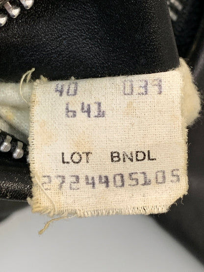 【中古品】【メンズ】 SCHOTT ショット SINGLE RIDERS JACKET シングルライダースジャケット アウター 145-260529-yn-10-min サイズ：40 カラー：ブラック 万代Net店