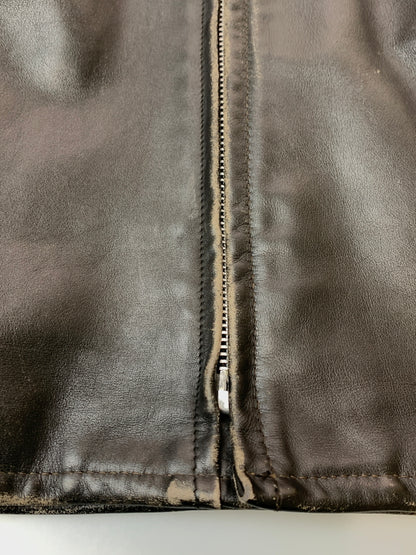 【中古品】【メンズ】 SCHOTT ショット SINGLE RIDERS JACKET シングルライダースジャケット アウター 145-260529-yn-10-min サイズ：40 カラー：ブラック 万代Net店