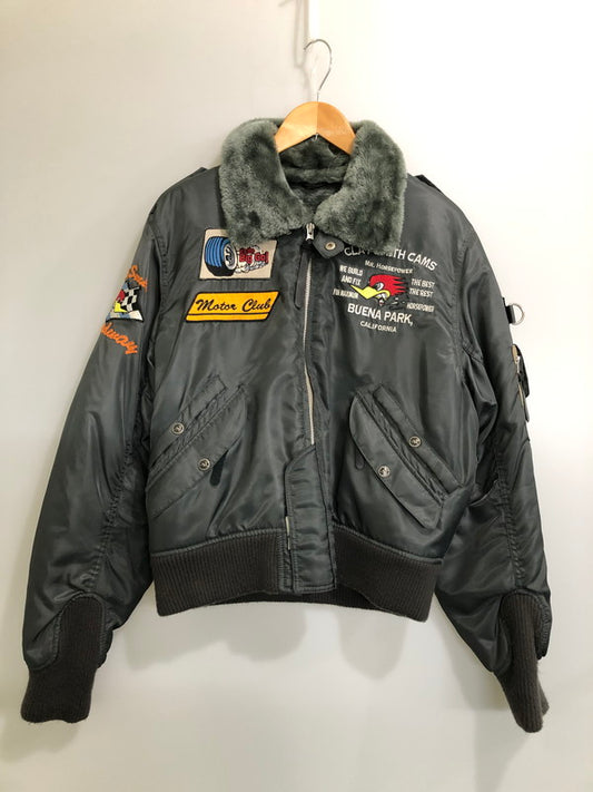 【中古品】【メンズ】 CLAY SMITH CAMS CSY-0055 FLIGHT JACKET フライトジャケット アウター 145-260520-AS-5-min サイズ：L カラー：グレー 万代Net店